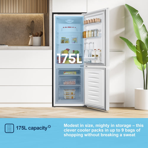 Fridgemaster MC50175A - White Fridge Freezer - 175L - E Energy Rating