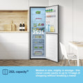 Fridgemaster MC55240EB - Black Fridge Freezer - 252L Capacity - E Energy Rating