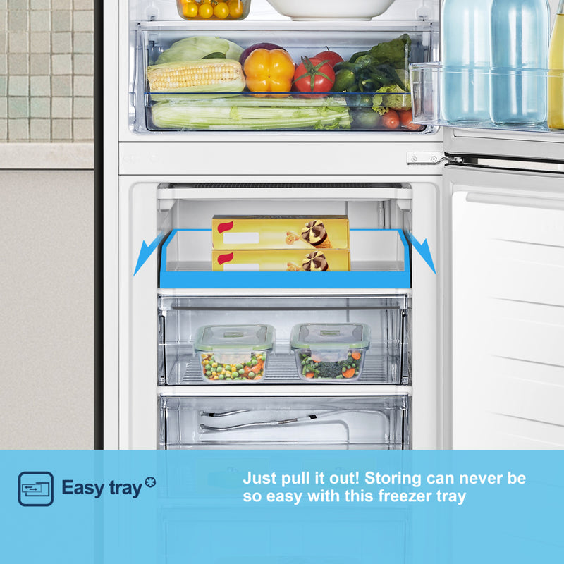 Fridgemaster MC55240E - White Fridge Freezer - 252L Capacity - E Energy Rating