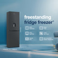 Fridgemaster MC55251DEB - Black Fridge Freezer - 256L - E Energy