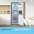 Fridgemaster MC55251DEB - Black Fridge Freezer - 256L - E Energy