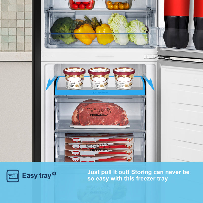 Fridgemaster MC55251DEB - Black Fridge Freezer - 256L - E Energy
