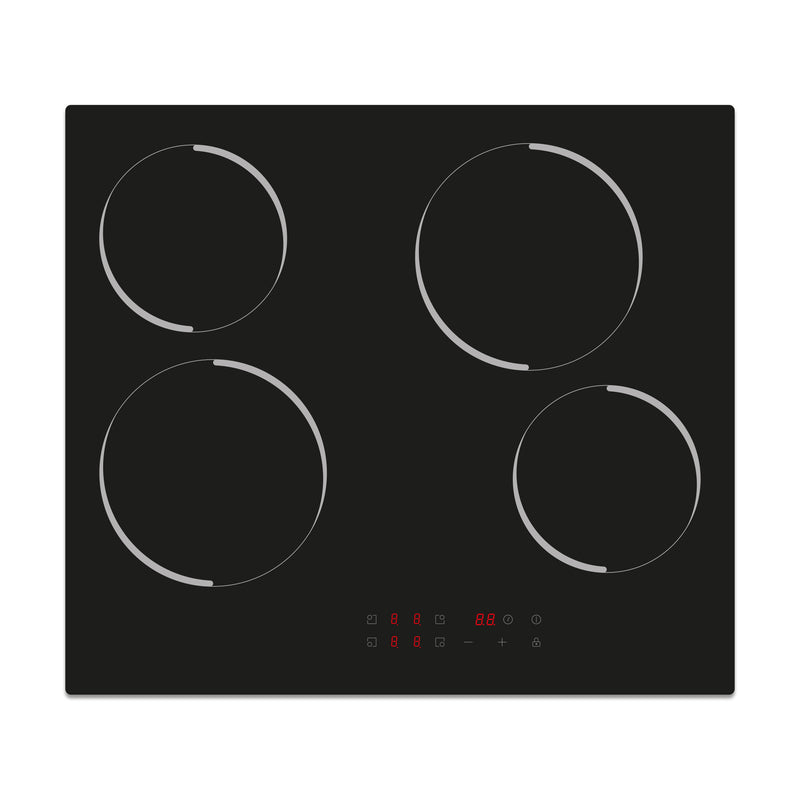 Montpellier MCERPACK - Stainless Steel Single Oven And Touch Control Ceramic Hob Pack - 65Ltr Capacity - 6 Functions