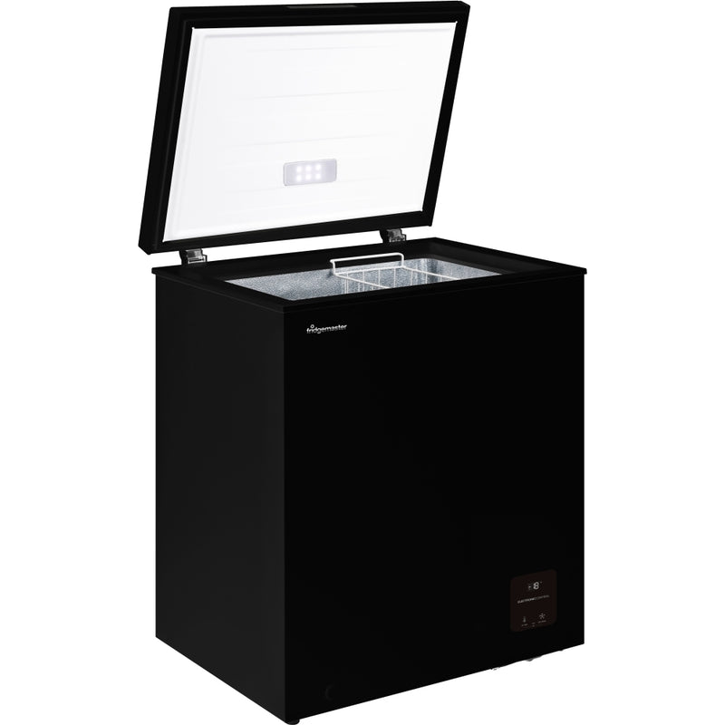 Fridgemaster MCF142EB - Black Chest Freezer - 142L - E Rated