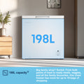 Fridgemaster MCF200E - White Chest Freezer - 198L Capacity - E Energy Rating