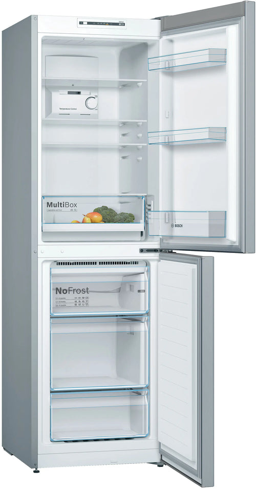 Bosch Series 2 KGN34NLEAG - Silver Freestanding 50/50 Frost Free Fridge Freezer - E energy