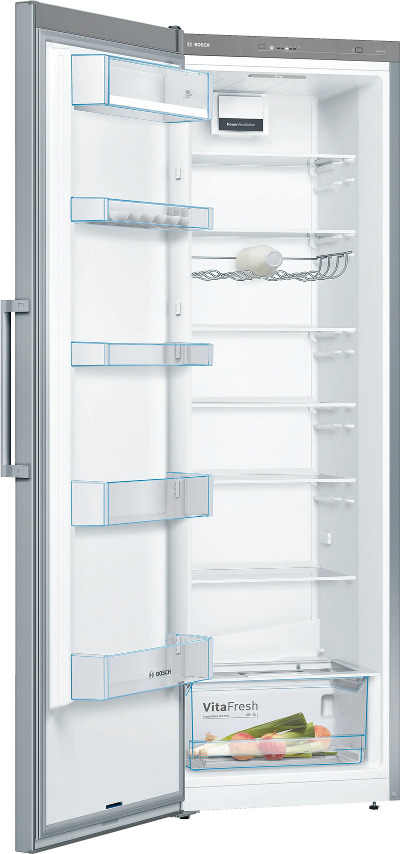 Bosch Series 4 KSV36VLEP - Stainless steel look Freestanding Fridge - E energy