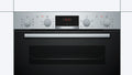 Bosch Series 4 NBS533BS0B - Stainless steel Built under Electric Double Oven - Catalytic cleaning - A/B energy - Display
