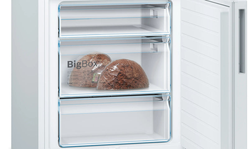 Bosch Series 6 KGE49AWCAG - White Freestanding 60/40 Frost Free Fridge Freezer - C energy