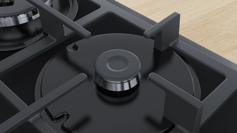 Bosch Series 4 PNP6B6B90 - Black 4 Zone Gas Hob