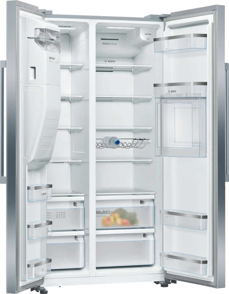 Bosch Series 6 KAG93AIEPG - Stainless Steel American Side by Side Fridge Freezer - 323 kWh -A++ Rated