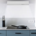 Montpellier MCV60W - White 60cm Visor Extractor Hood - Airflow 186m3/h - 65dB - 26kWh Energy