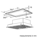Neff D5855X2GB - Silver Canopy Cooker Hood - 75cm - D Energy