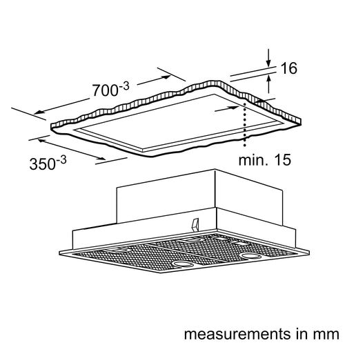 Neff D5855X2GB - Silver Canopy Cooker Hood - 75cm - D Energy