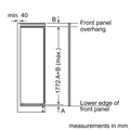 Bosch Series 6 KIR81ADD0G - Integrated Auto Defrost Fridge - D energy