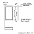 Bosch Series 2 KIR41NSE0G - White Integrated Larder Auto Defrost Fridge - F energy