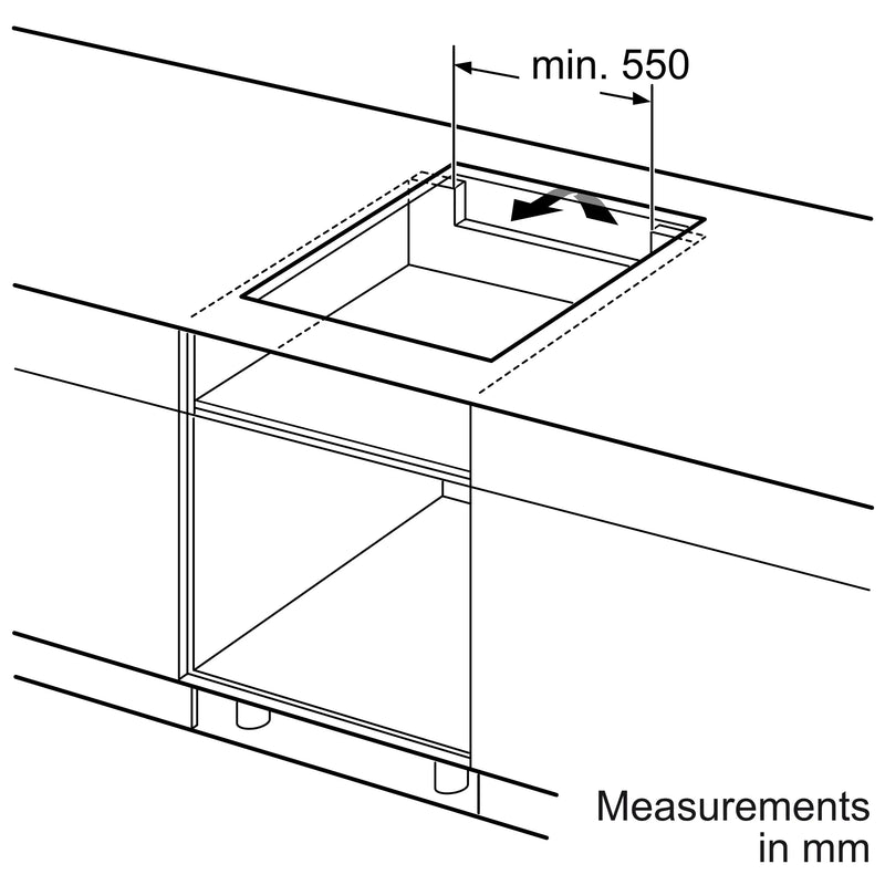 Bosch Series 4 PWP611BB5B - Black 4 Zone Induction Hob