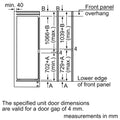 Bosch Series 2 KIN86NFE0G - Integrated 60/40 Frost Free Fridge Freezer - E energy