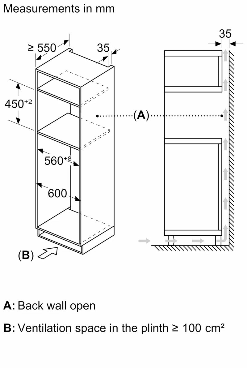 Neff C1AMG84N1B - Stainless Steel Built-in Combination Microwave - 44L