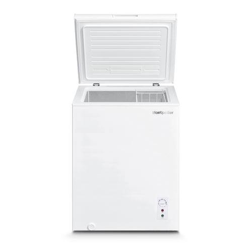 Montpellier MDACF137W - White 137L Chest Freezer - Garage Safe - Freestanding - E Energy