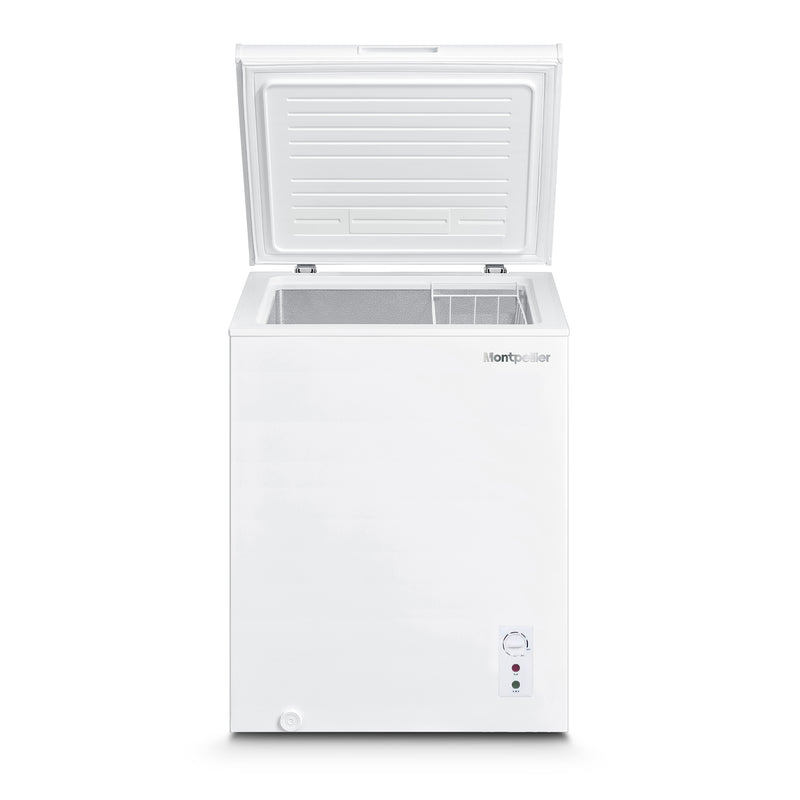 Montpellier MDACF137W - White 137L Chest Freezer - Garage Safe - Freestanding - E Energy