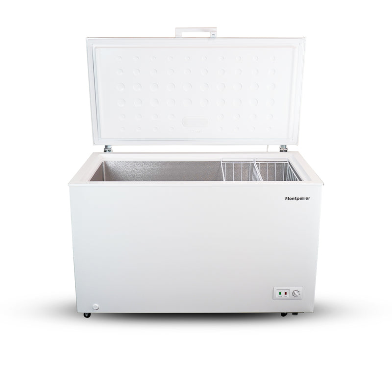 Montpellier MDACF371W - White 371L Chest Freezer - Winter Safe -15°C - E Energy