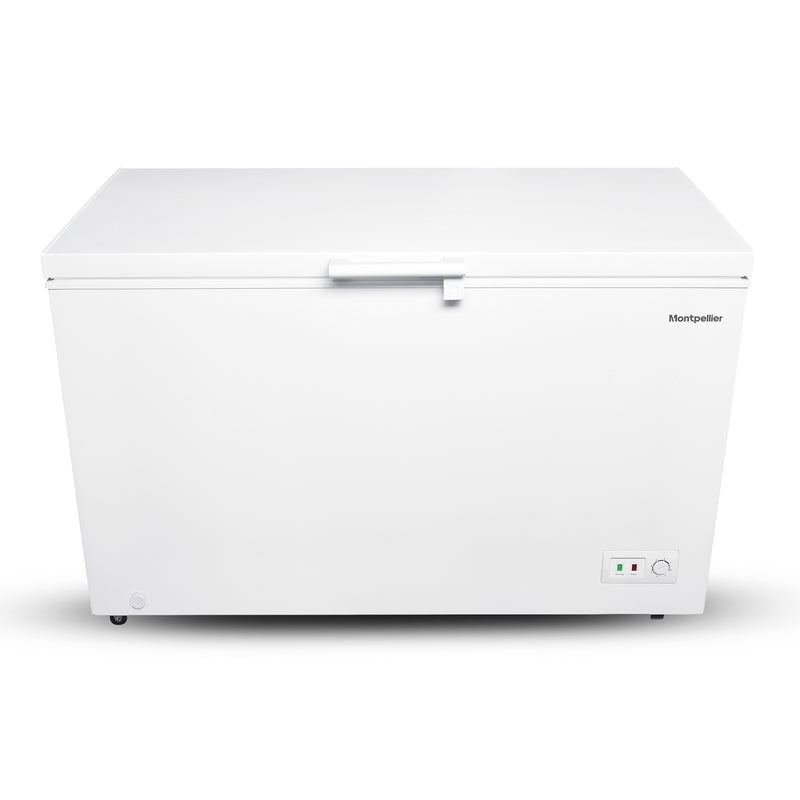 Montpellier MDACF371W - White 371L Chest Freezer - Winter Safe -15°C - E Energy