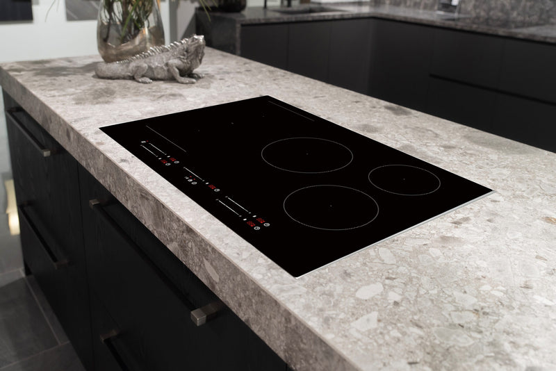 Montpellier MDAIN80FZ - Black Glass 80cm Induction Hob - 5 Zones - Built-In