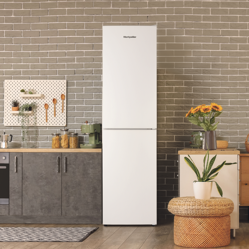 Montpellier MDALF20055W - White Fridge Freezer - Low Frost 302L - E Energy