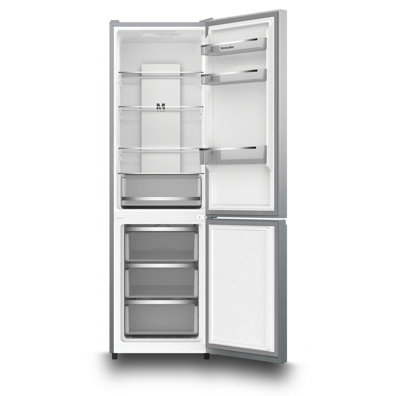 Montpellier MDANF188X - Inox Fridge Freezer - 295L 60/40 Frost Free - E Energy