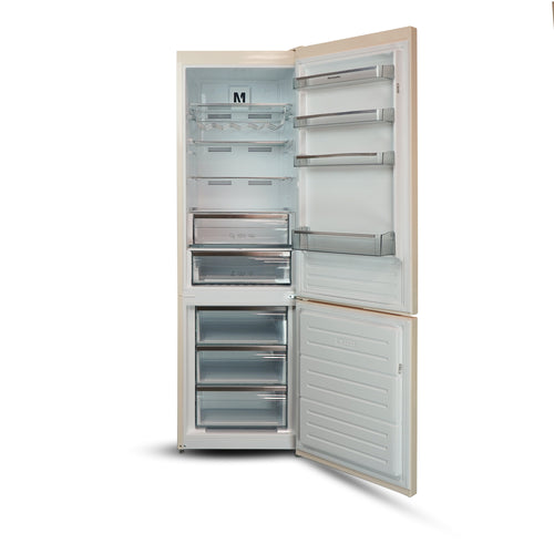 Montpellier MDANF201C - Tall Cream 327L No Frost - Garage Safe Fridge Freezer - E Energy Rating