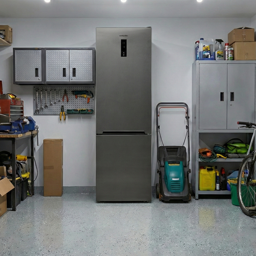 Montpellier MDANF201DX - Tall Dark Inox 327L Fridge Freezer - 70/30 No Frost  - E Energy