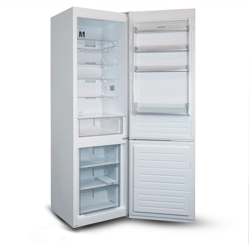 Montpellier MDANF201W - White Fridge Freezer - No Frost 327L - E Energy Rating
