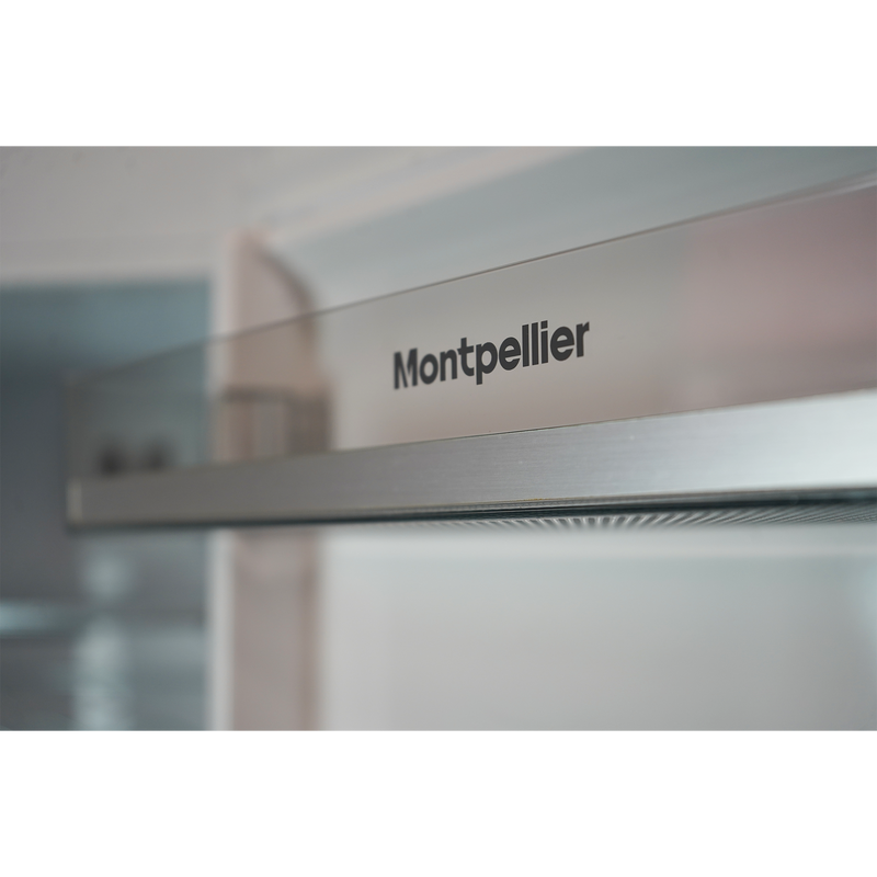 Montpellier MDANF201C - Cream Fridge Freezer - 327L No Frost - E Energy Rating