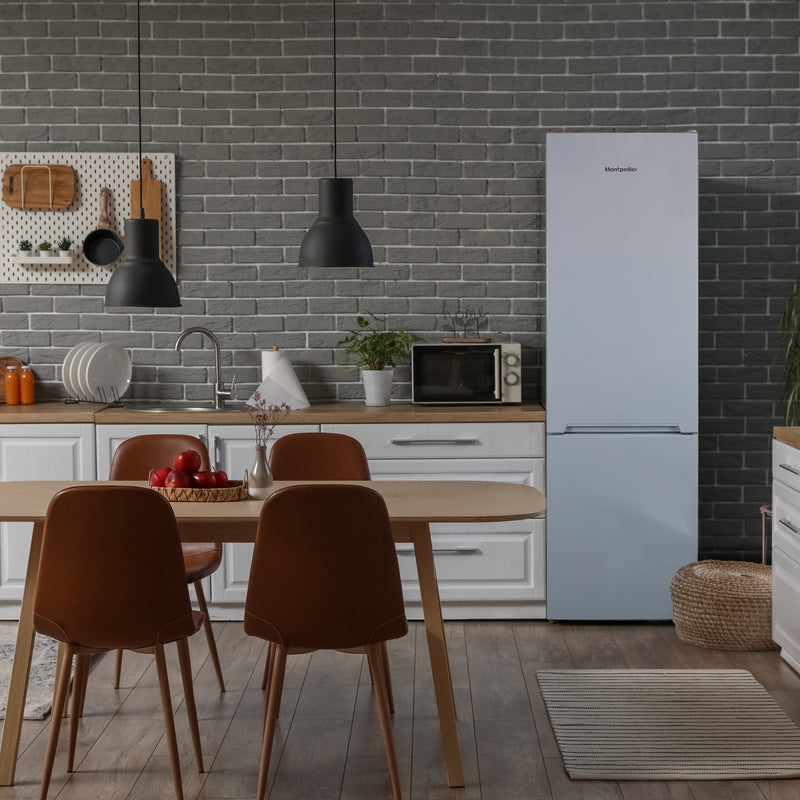 Montpellier MDANF201W - White Fridge Freezer - No Frost 327L - E Energy Rating