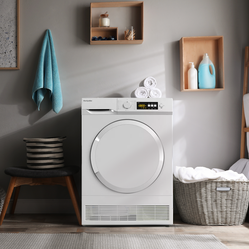 Montpellier MDATDSC7W - White 7KG Tumble Dryer - Condenser - B energy