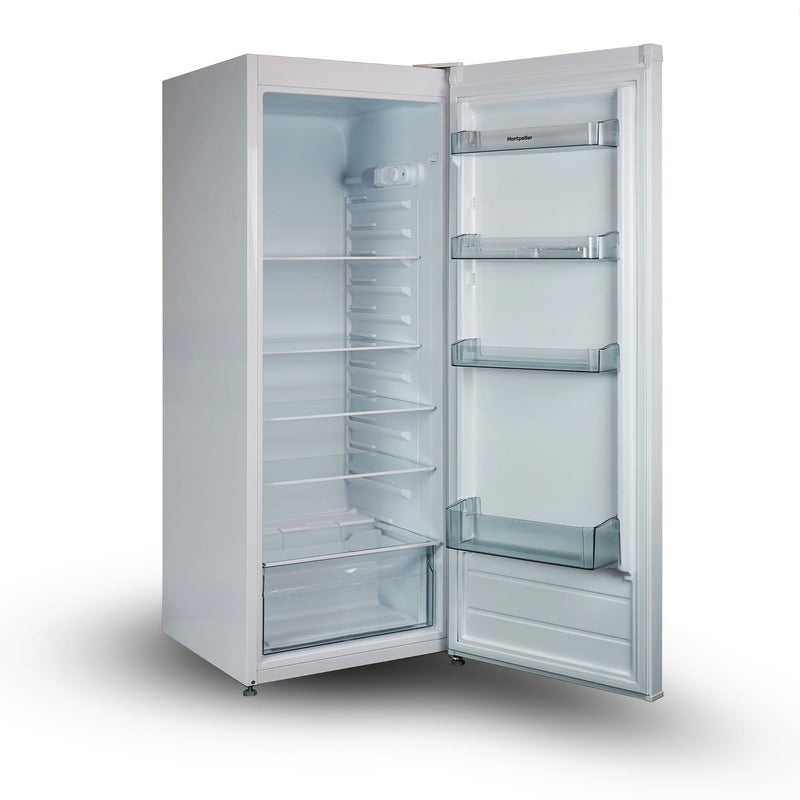 Montpellier MDATLF145W - White Tall Larder Fridge - 255L - E Energy Rating
