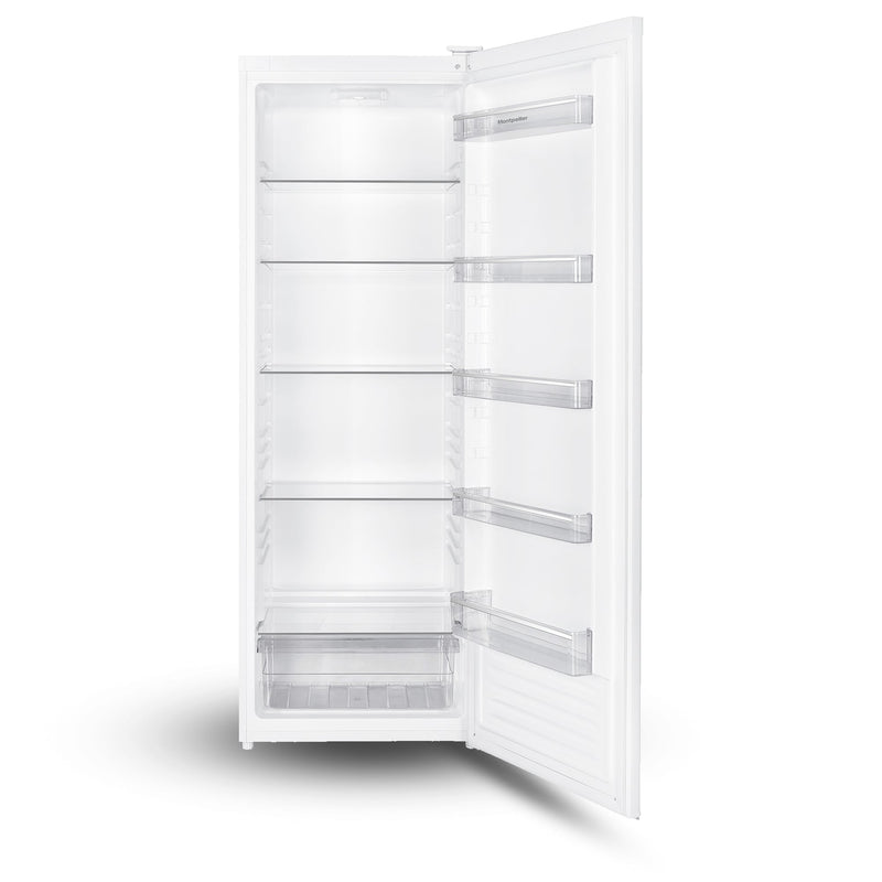 Montpellier MDATLF170W - White Tall Larder Fridge - 331L - E Energy Rating