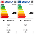 Montpellier MDATSFZ145W - White Tall Static Freezer - 188L - E Energy Rating