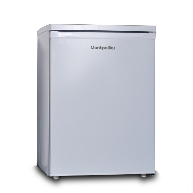 Montpellier MDAUCL60W - White Under Counter Larder Fridge - 128L - E Energy