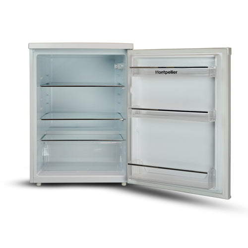 Montpellier MDAUCL60W - 60cm Wide White Under Counter Larder Fridge - 156L - E Energy