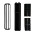 Montpellier MDAVIN60DF - Black Glass 60cm Vented Induction Hob - 4 Cooking Zones - E Energy Vent Kit in the box