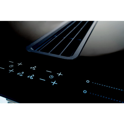 Montpellier MDAVIN80DF - Black Glass 80cm Venting Induction Hob - 4 Cooking Zones - E Energy Rating