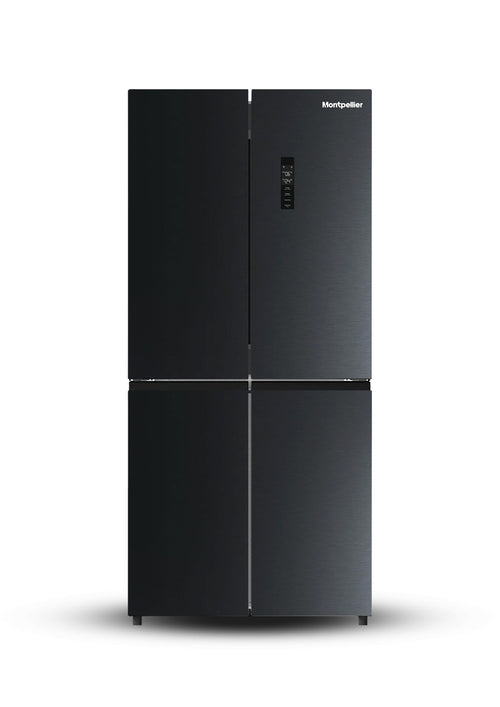 Montpellier MDAXD183DX - Dark Inox American Fridge Freezer - 475 Litres - E Energy Rating