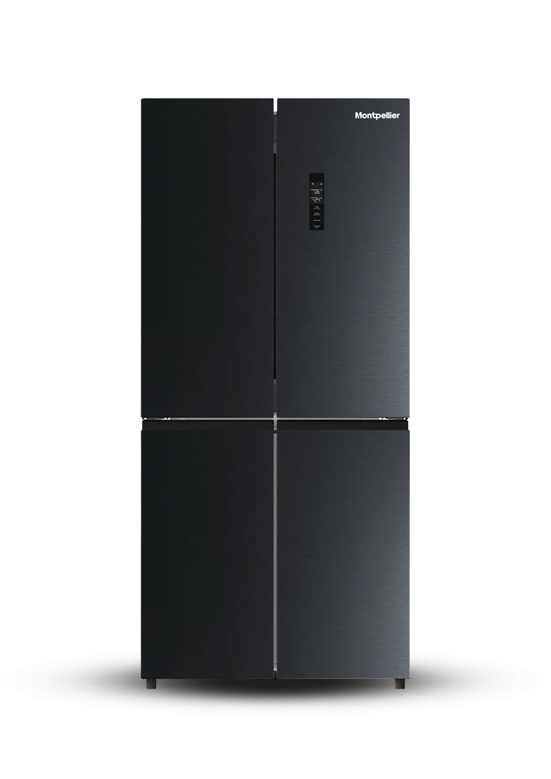Montpellier MDAXD183DX - Dark Inox American Fridge Freezer - 475 Litres - E Energy Rating