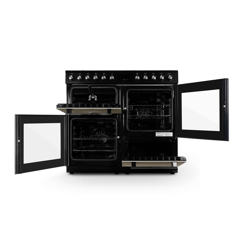 Montpellier MDFRC100C - Cream Freestanding Range Cooker - 7 Gas Burners - 2 Ovens - Display