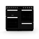 Montpellier MDFRC100K - Black Dual Fuel Range Cooker - 7 Gas Burners, 2 Ovens, 100cm Width