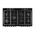 Montpellier MDFRC100K - Black Dual Fuel Range Cooker - 7 Gas Burners, 2 Ovens, 100cm Width