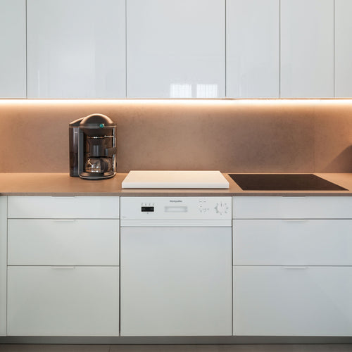 Montpellier MDI655W - White Semi Integrated 12 Place Settings Dishwasher - E energy