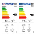 Montpellier MDI655K - Black Semi Integrated Dishwasher - E energy